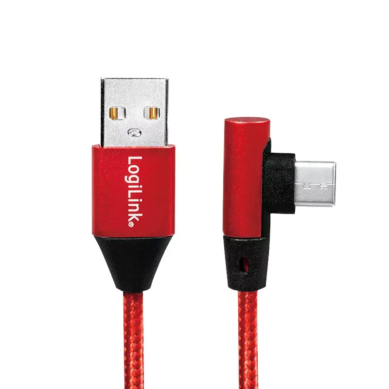 Kabel USB LogiLink CU0146 USB 2.0 1 m USB A USB C Czerwony