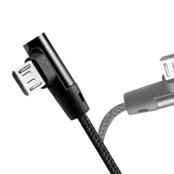 Kabel USB LogiLink CU0142 USB 2.0 0,3 m USB A Micro-USB B Czarny