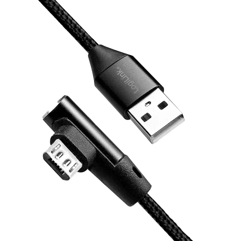 Kabel USB LogiLink CU0142 USB 2.0 0,3 m USB A Micro-USB B Czarny