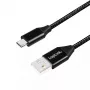 Kabel USB LogiLink CU0143 USB 2.0 0,3 m USB A Micro-USB B Czarny