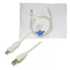 Kabel USB LogiLink CU0160 USB 2.0 1m USB C USB B Biały