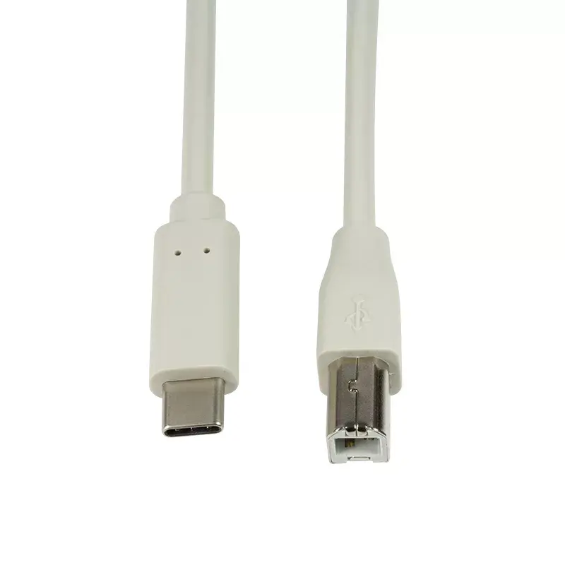 Kabel USB LogiLink CU0160 USB 2.0 1m USB C USB B Biały
