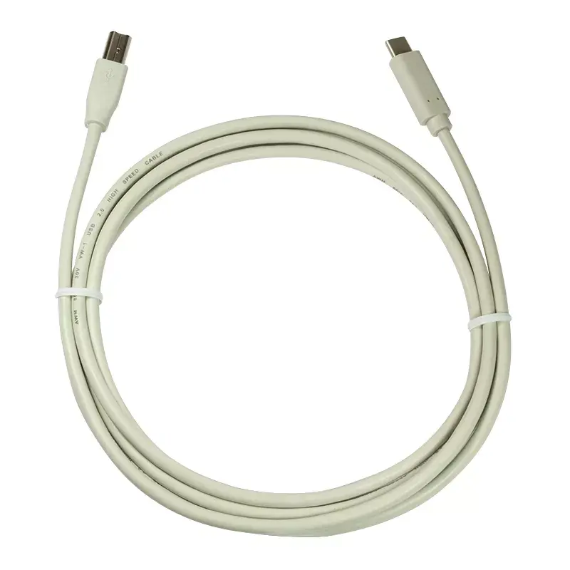 Kabel USB LogiLink CU0160 USB 2.0 1m USB C USB B Biały