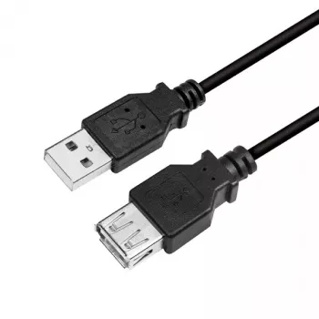 Kabel USB LogiLink CU0012B 5m USB 2.0 A na A Czarny