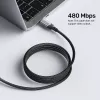 Kabel USB-C na USB-C Unitek C14110GY-2M USB 3.2 Gen 1, 2 m, 5 A, 240 W, czarny