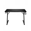 Prosty stół gamingowy Huzaro Hero 1.8 Czarny — blat MDF 1000×600×700 mm, rama stalowa, uchwyt na kubek
