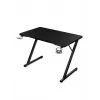 Prosty stół gamingowy Huzaro Hero 1.8 Czarny — blat MDF 1000×600×700 mm, rama stalowa, uchwyt na kubek