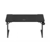 Ergonomiczne biurko gamingowe huzaro Hero 3.3 Czarny — prosty prostokątny blat 1400x600 mm, wysokość 740 mm, blat 15 mm