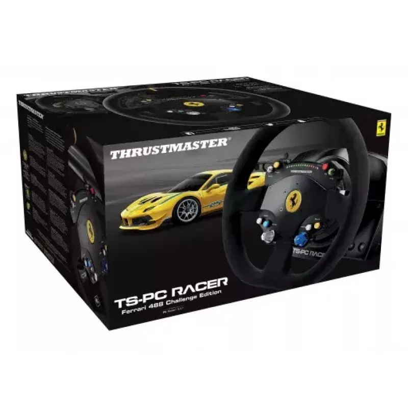 Thrustmaster TS-PC Racer Ferrari 488 Challenge Edition Czarny USB 2.0 Kierownica Analogowa/Cyfrowa