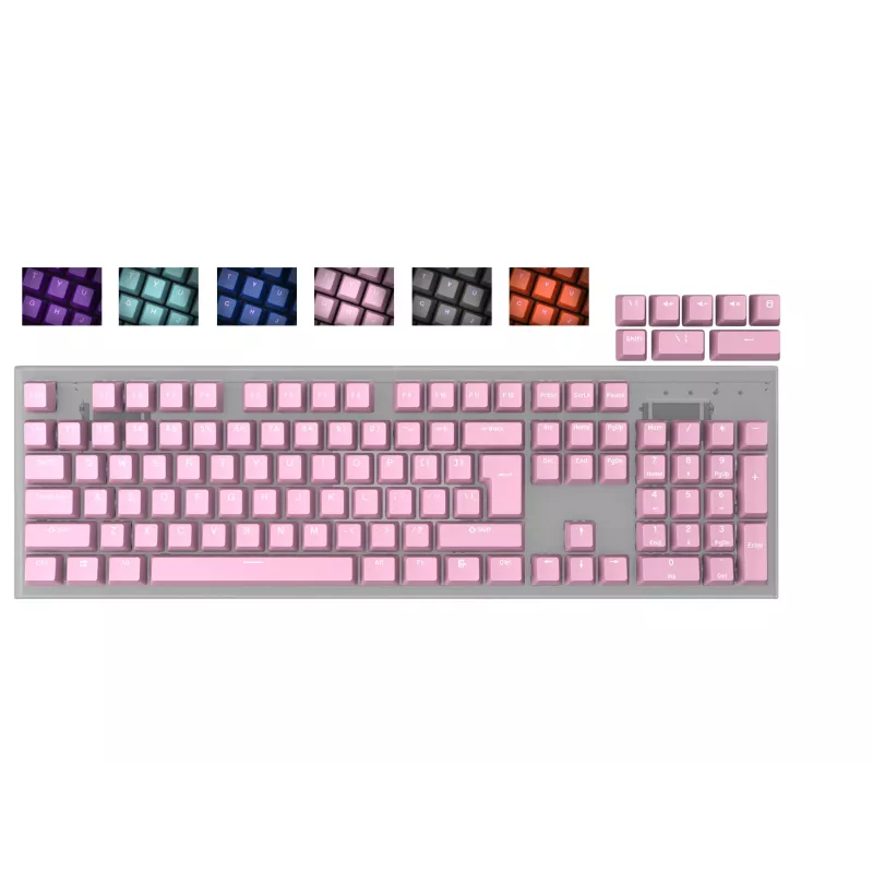 klawiatura cap GENESIS LEAD 300 Universal ABS Pink 122g