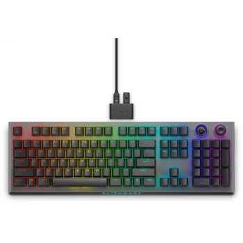 Klawiatura gamingowa Alienware Tri-Mode AW920K USB + RF Wireless + Bluetooth Szary