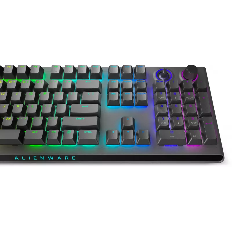 Klawiatura gamingowa Alienware Tri-Mode AW920K USB + RF Wireless + Bluetooth Szary