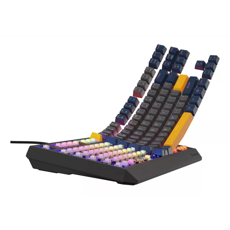 Klawiatura gamingowa GENESIS Thor 230 TKL USB QWERTY angielska niebieska