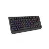 Mechaniczna klawiatura gamingowa bez bloku numerycznego GENESIS Thor 230 TKL — USB, RF Wireless, Bluetooth, 87-klawiszowa QWERTY, Szary
