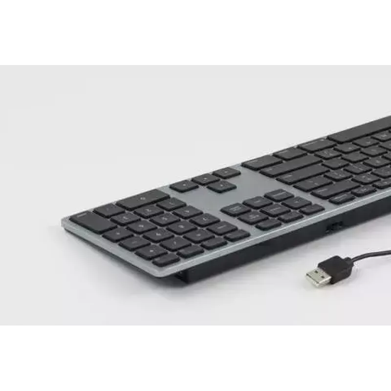 Klawiatura Matias FK318LB-UK podświetlana RGB Space Gray dla komputerów Mac — beznumpadowa, układ brytyjski (UK)