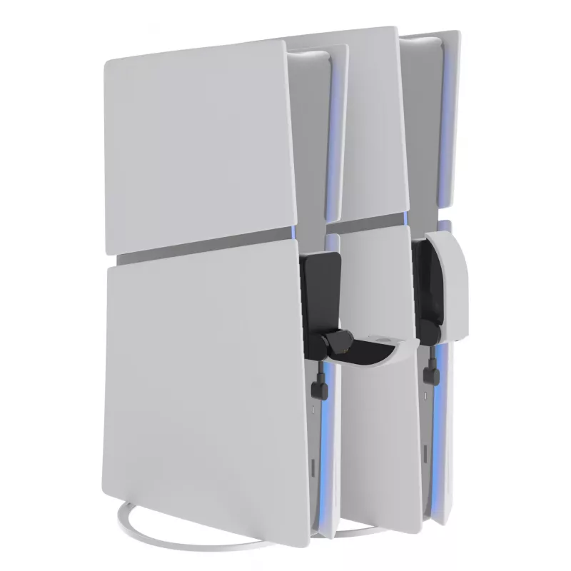 System ładowania GENESIS Tin 305 PlayStation 5 cienki przewodowy czarno-biały