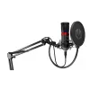 Mikrofon PC ENDORFY Solum Streaming, USB-C przewodowy kardioidalny, 48 kHz/16-bit, 18–21000 Hz, montaż na stole, uchwyt przeciwwstrząsowy i filtr pop