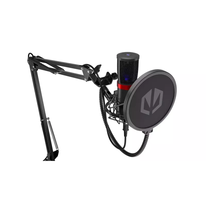Mikrofon PC ENDORFY Solum Streaming, USB-C przewodowy kardioidalny, 48 kHz/16-bit, 18–21000 Hz, montaż na stole, uchwyt przeciwwstrząsowy i filtr pop