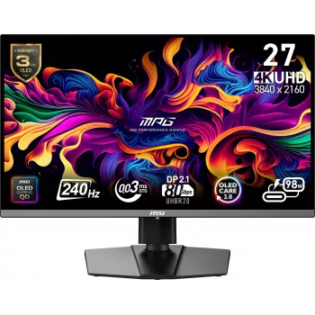 Monitor komputerowy MSI MPG 272URX QD-OLED 67,3 cm (26,5 cala) 3840 x 2160 pikseli 4K Ultra HD Czarny