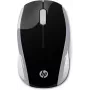 HP Wireless mysz 200 (Pike srebrny), symetryczna, optyczna, RF Wireless, 1000 DPI, srebrna