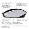 HP Wireless mysz 200 (Pike srebrny), symetryczna, optyczna, RF Wireless, 1000 DPI, srebrna