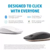 HP 410 cienki srebrny mysz Bluetooth, symetryczna, Bluetooth, 2000 DPI, srebrny