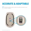 HP 410 cienki srebrny mysz Bluetooth, symetryczna, Bluetooth, 2000 DPI, srebrny