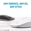 HP 410 cienki srebrny mysz Bluetooth, symetryczna, Bluetooth, 2000 DPI, srebrny