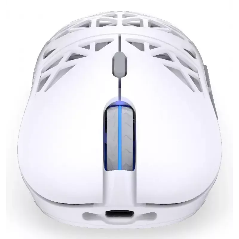 Bezprzewodowa mysz gamingowa ENDORFY LIV Onyx biały — Bluetooth/2,4 GHz, 12000 DPI, symetryczna, podświetlenie aRGB, 6 przycisków, kabel USB-A/USB-C