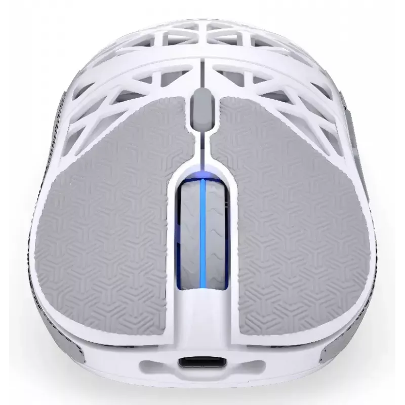 Bezprzewodowa mysz gamingowa ENDORFY LIV Onyx biały — Bluetooth/2,4 GHz, 12000 DPI, symetryczna, podświetlenie aRGB, 6 przycisków, kabel USB-A/USB-C