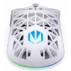 Bezprzewodowa mysz gamingowa ENDORFY LIV Onyx biały — Bluetooth/2,4 GHz, 12000 DPI, symetryczna, podświetlenie aRGB, 6 przycisków, kabel USB-A/USB-C