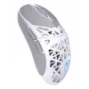 Bezprzewodowa mysz gamingowa ENDORFY LIV Onyx biały — Bluetooth/2,4 GHz, 12000 DPI, symetryczna, podświetlenie aRGB, 6 przycisków, kabel USB-A/USB-C
