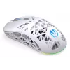 Bezprzewodowa mysz gamingowa ENDORFY LIV Onyx biały — Bluetooth/2,4 GHz, 12000 DPI, symetryczna, podświetlenie aRGB, 6 przycisków, kabel USB-A/USB-C
