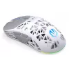 Bezprzewodowa mysz gamingowa ENDORFY LIV Onyx biały — Bluetooth/2,4 GHz, 12000 DPI, symetryczna, podświetlenie aRGB, 6 przycisków, kabel USB-A/USB-C