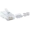 Modularne wtyki RJ45 Intellinet Pro Line, Cat6A, UTP, 3-zębne, do przewodu stałego, styki pozłacane 50 µ, opakowanie 80 szt.