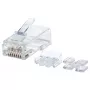 Modularne wtyki RJ45 Intellinet Pro Line, Cat6A, UTP, 3-zębne, do przewodu stałego, styki pozłacane 50 µ, opakowanie 80 szt.