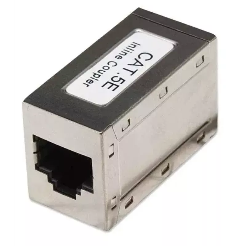 Intellinet Inline Coupler, Cat5e, FTP, modularny, 8P8C żeński na 8P8C żeński, srebrny
