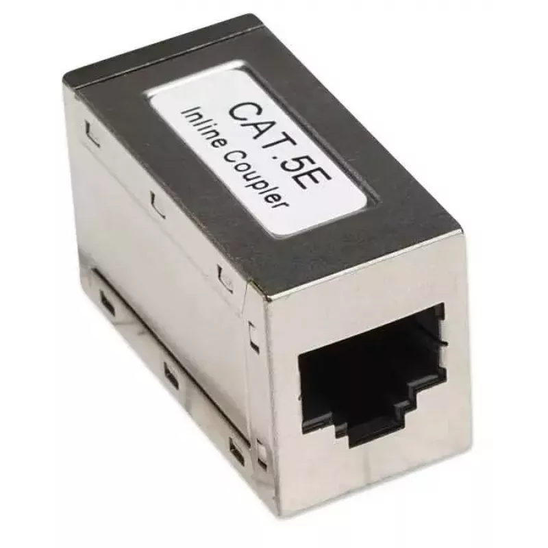 Intellinet Inline Coupler, Cat5e, FTP, modularny, 8P8C żeński na 8P8C żeński, srebrny