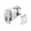 Intellinet Cat8.1 40G ekranowane beznarzędziowe złącze keystone RJ-45 srebrne