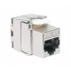 Intellinet Cat8.1 40G ekranowane beznarzędziowe złącze keystone RJ-45 srebrne