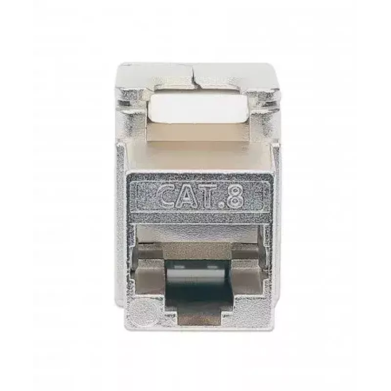 Intellinet Cat8.1 40G ekranowane beznarzędziowe złącze keystone RJ-45 srebrne