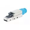 Intellinet Cat8.1 40G Ekranowana Beznarzędziowa Wtyczka Modularna RJ45 Niebieska Męska