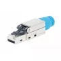 Intellinet Cat8.1 40G Ekranowana Beznarzędziowa Wtyczka Modularna RJ45 Niebieska Męska