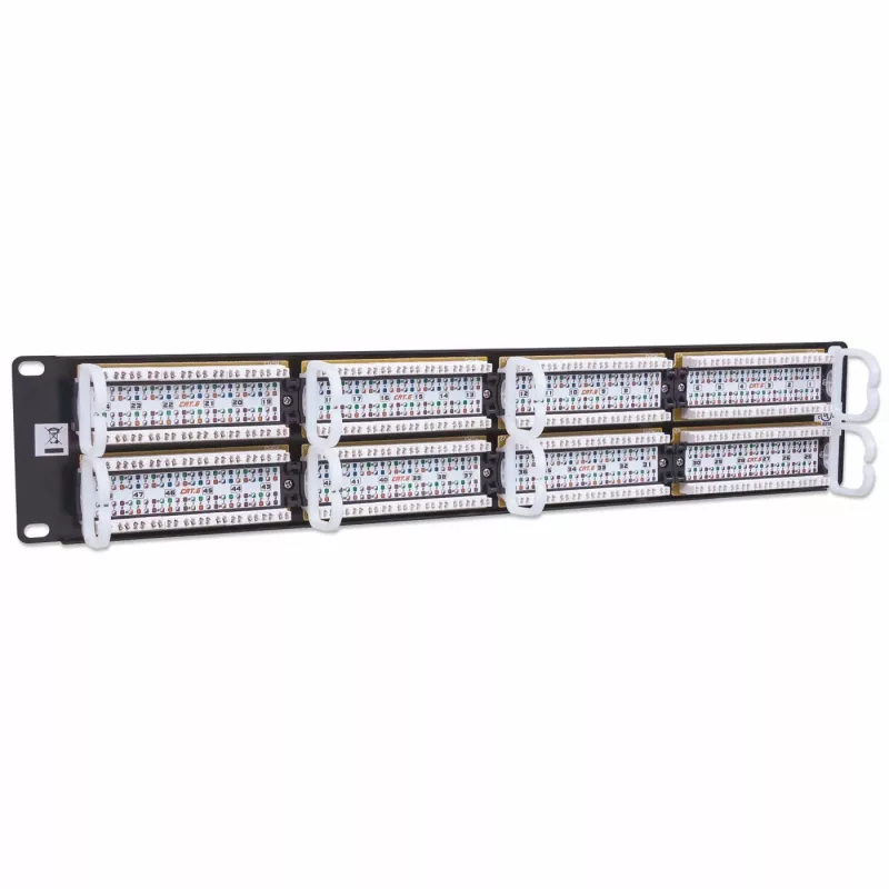 Intellinet Patch Panel, Cat6, UTP, 48-Port, 2U, Czarny