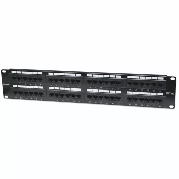 Intellinet Patch Panel, Cat5e, UTP, 48-Port, 2U, Czarny