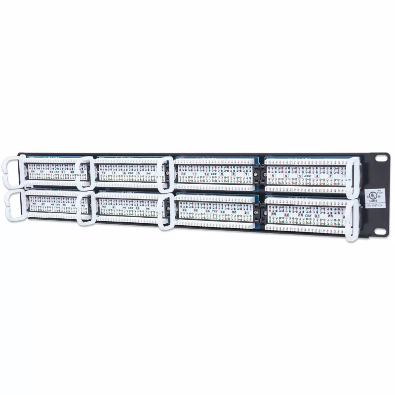 Intellinet Patch Panel, Cat5e, UTP, 48-Port, 2U, Czarny