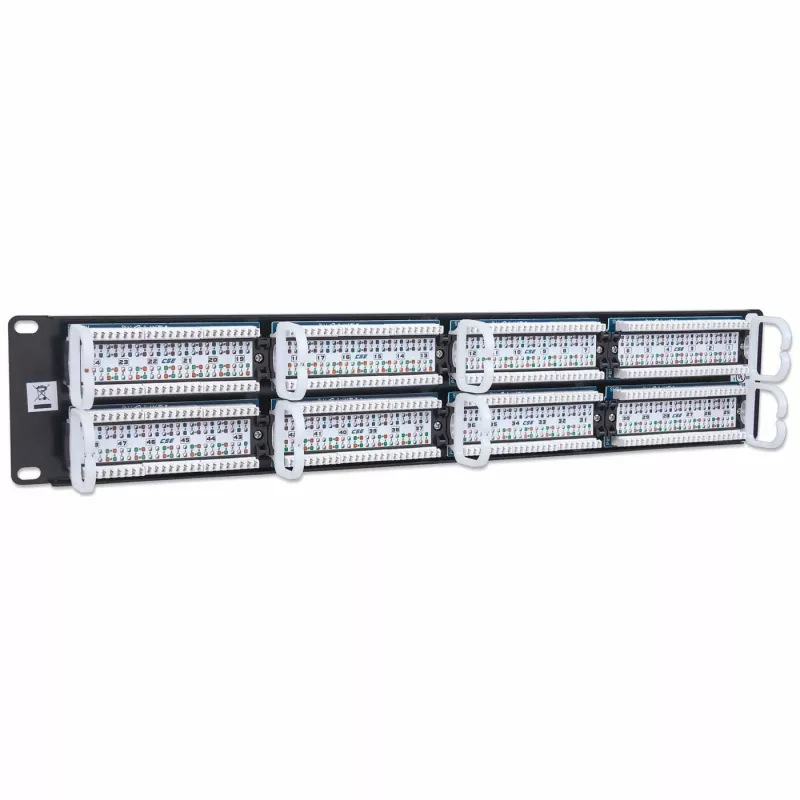 Intellinet Patch Panel, Cat5e, UTP, 48-Port, 2U, Czarny
