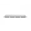 Panel krosowy LANBERG PPU6-0024-S, 24-portowy Cat6, metalowy, 0.5U, 440×22.3×99 mm