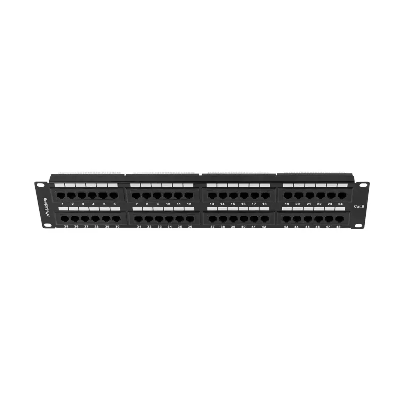 Akcesorium rackowe Lanberg PPU6-2048-B 19 cali 2U 48 portów