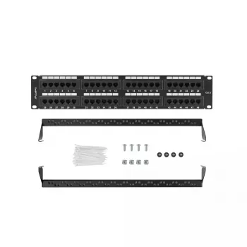 Akcesorium rackowe Lanberg PPU6-2048-B 19 cali 2U 48 portów